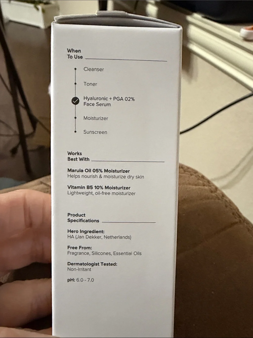 Hyaluronic + PGA Face Serum — White Hydrating Serum